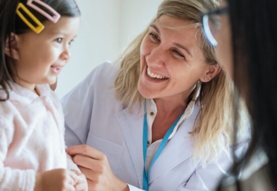 Doctor with child